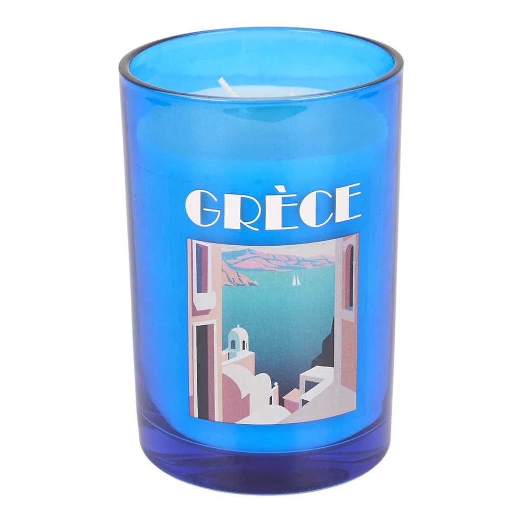 BOUGIE PARFUMEE VERRE H14.5CM VOYAGE M4