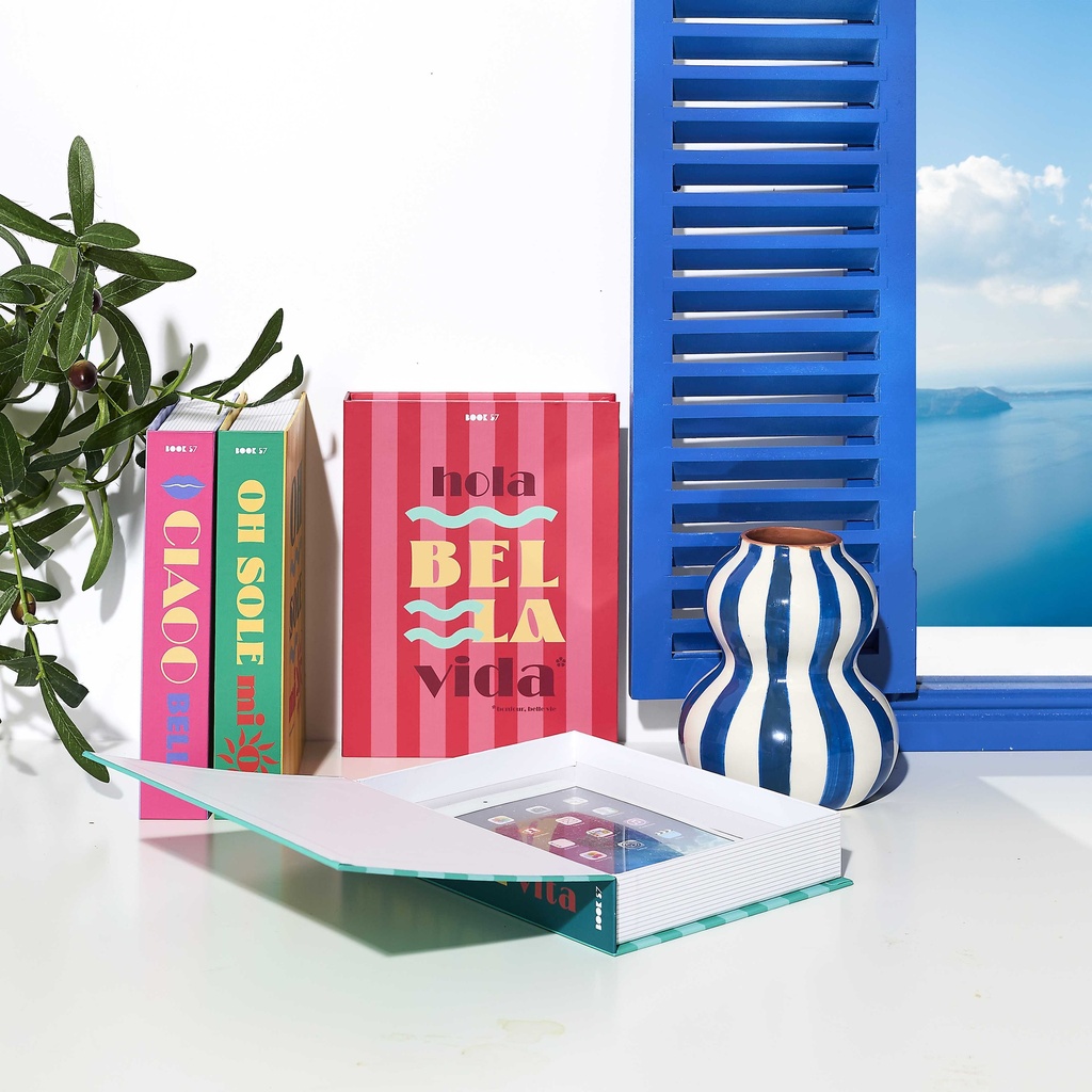 LIVRE RANGEMENT DECO DOLCE VITA 22X17CM M12