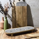 PLAT DE PRESENTATION MANGUIER DUNE NOIR 50CM M6