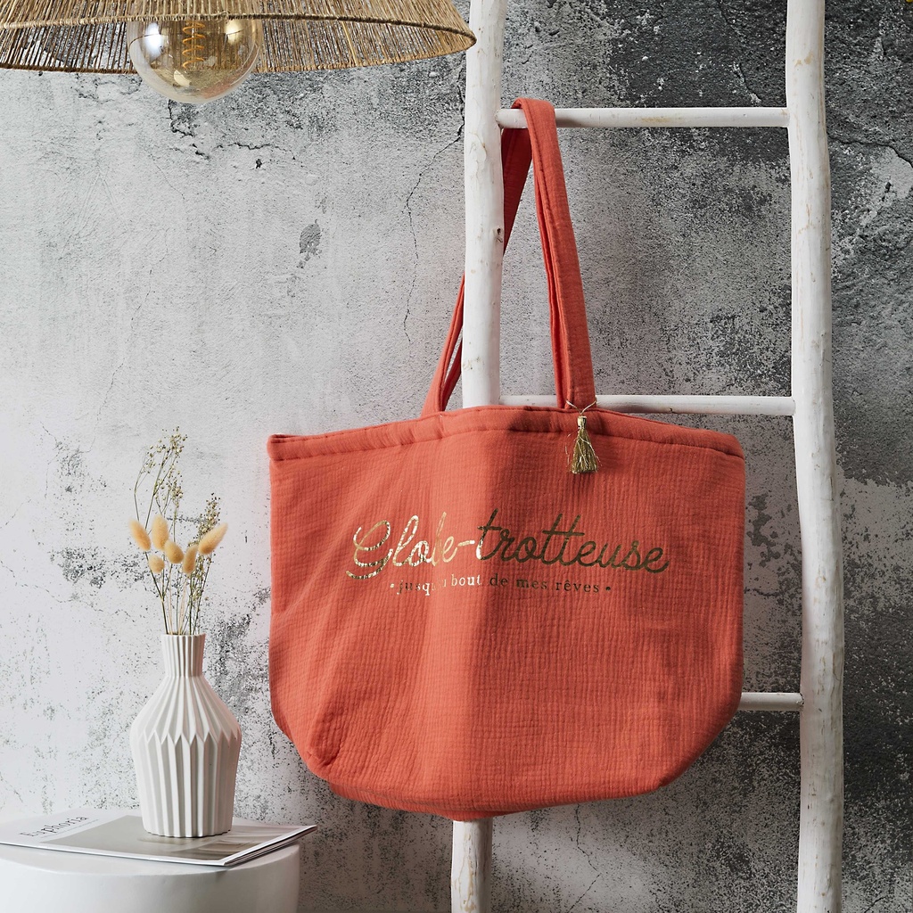 TOTE BAG GAZE DE COTON 58X20X38CM M12