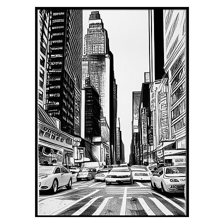 TOILE IMP BIANCA 50X70 ASS DIS