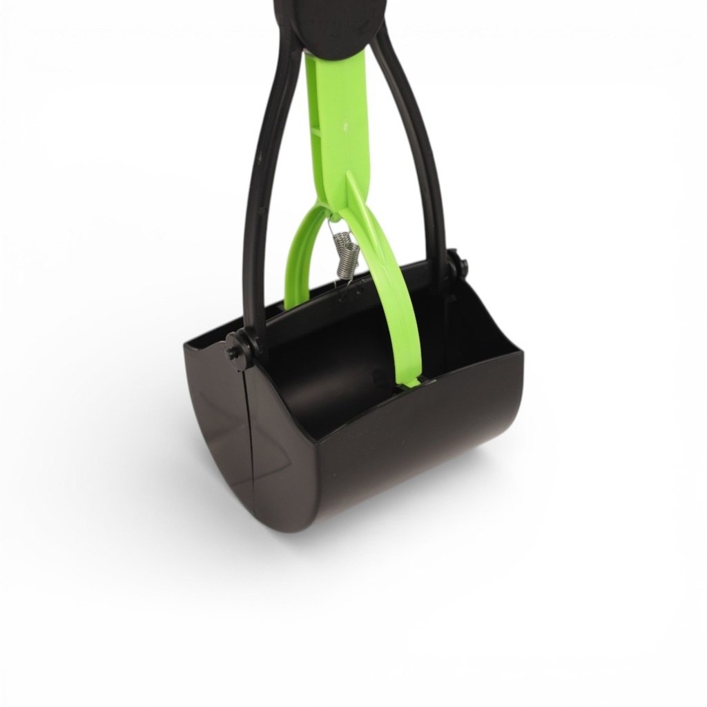 PELLE RAMASSE CROTTE AVEC POIGNÉE 59 CM - 2 COULEURS VERT OU ORANGE