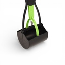 PELLE RAMASSE CROTTE AVEC POIGNÉE 59 CM - 2 COULEURS VERT OU ORANGE