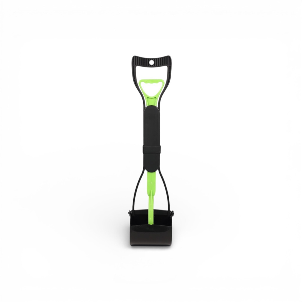 PELLE RAMASSE CROTTE AVEC POIGNÉE 59 CM - 2 COULEURS VERT OU ORANGE