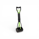 PELLE RAMASSE CROTTE AVEC POIGNÉE 59 CM - 2 COULEURS VERT OU ORANGE