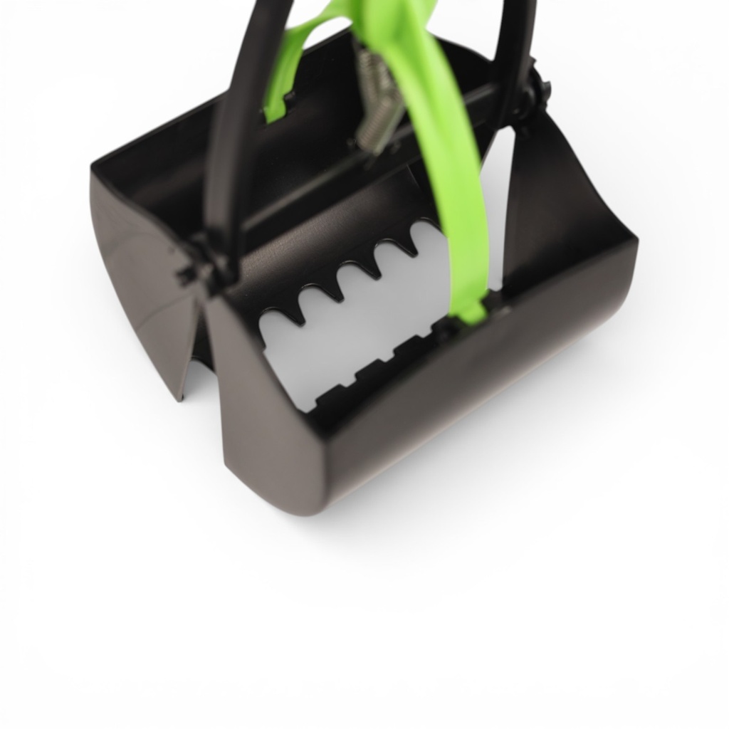 PELLE RAMASSE CROTTE AVEC POIGNÉE 59 CM - 2 COULEURS VERT OU ORANGE