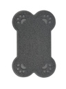 TAPIS GAMELLE FORME OS - 2 COULEURS TAUPE OU ANTRACITE  - 40X27CM
