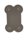 TAPIS GAMELLE FORME OS - 2 COULEURS TAUPE OU ANTRACITE  - 40X27CM