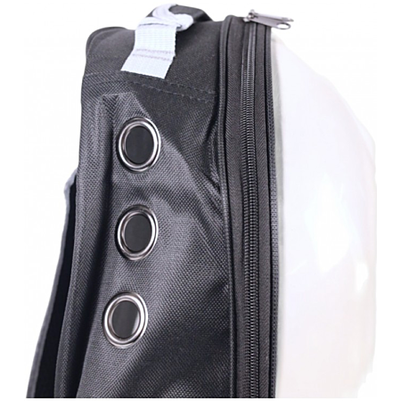 SAC À DOS DE TRANSPORT TRANSPARENT NOIR 41X33X25CM