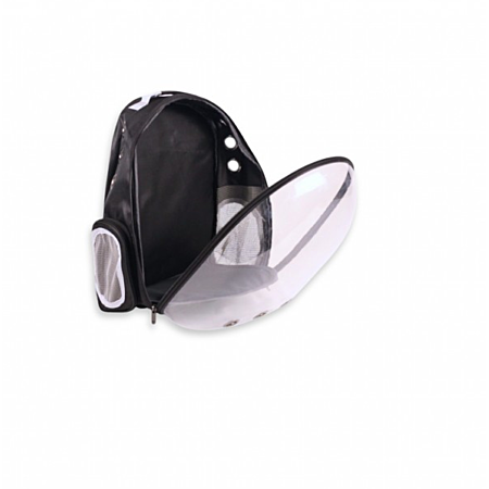 SAC À DOS DE TRANSPORT TRANSPARENT NOIR 41X33X25CM