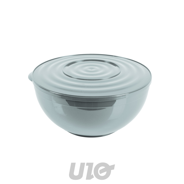 SALADIER ROND PLASTIQUE AVEC COUVERCLE 5.5L D28*13.3CM BLEU GIVRE