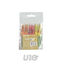 SET DE 12 OMBRELLES A COCKTAIL EN BOIS 10CM