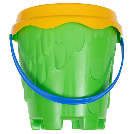 SEAU PLAGE CHATEAU 12CM GARNI