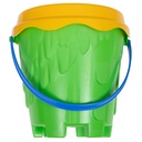 SEAU PLAGE CHATEAU 12CM GARNI
