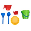 SEAU PLAGE CHATEAU 12CM GARNI