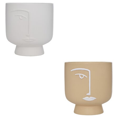 CACHEPOT CRMQ VISAGE PAM H17