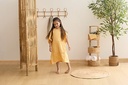 SET CAPE BAIN GANT MER JAUNE