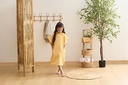 SET CAPE BAIN GANT MER JAUNE