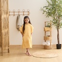 SET CAPE BAIN GANT MER JAUNE