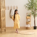 SET CAPE BAIN GANT MER JAUNE
