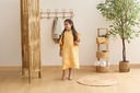 SET CAPE BAIN GANT MER JAUNE