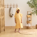 SET CAPE BAIN GANT MER JAUNE