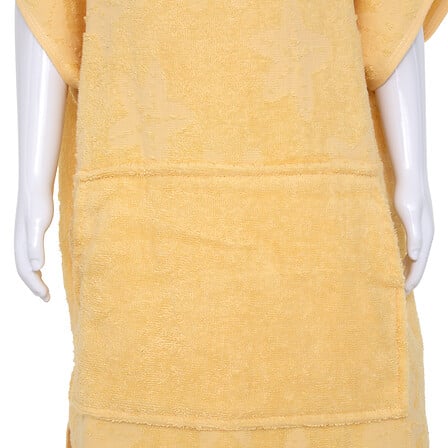 SET CAPE BAIN GANT MER JAUNE