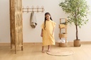 SET CAPE BAIN GANT MER JAUNE