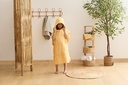 SET CAPE BAIN GANT MER JAUNE