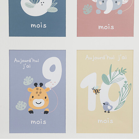 Atmosphera Pêle-Mêle 13 Photos Ma 1ère Année Bébé Blanc Bois