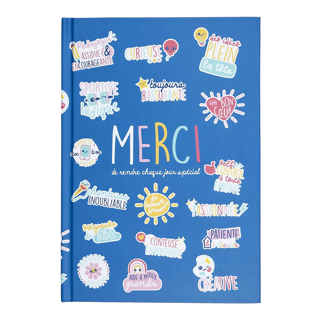 COFFRET CARNET A5 STYLO MERCI M12