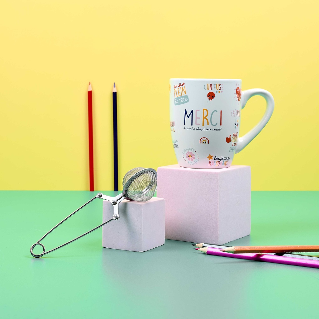 COFFRET MUG MERCI MAITRESSE ET INFUSEUR A THE M12