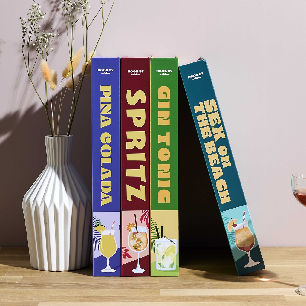 LIVRE RANGEMENT DECO COCKTAILS 33X25CM M12