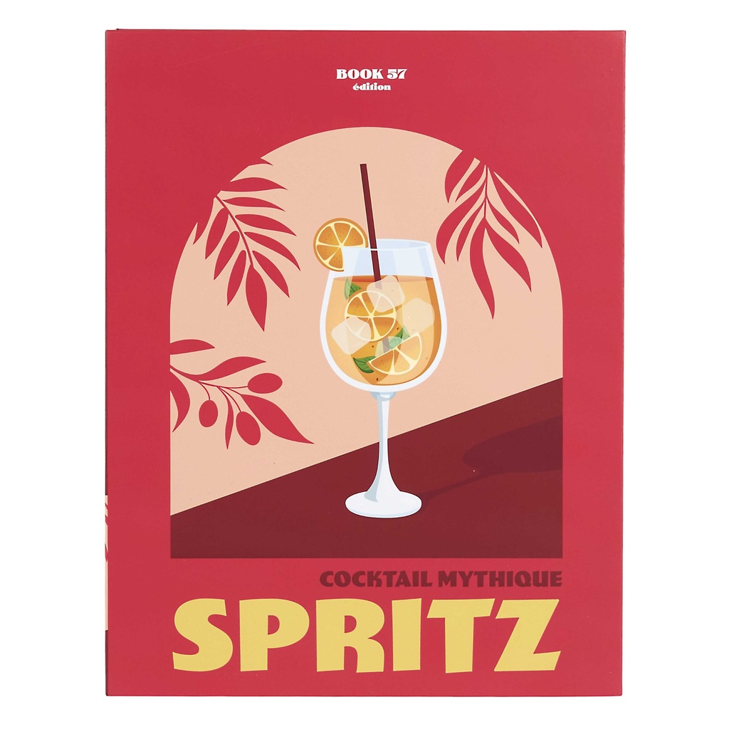 LIVRE RANGEMENT DECO COCKTAILS 33X25CM M12