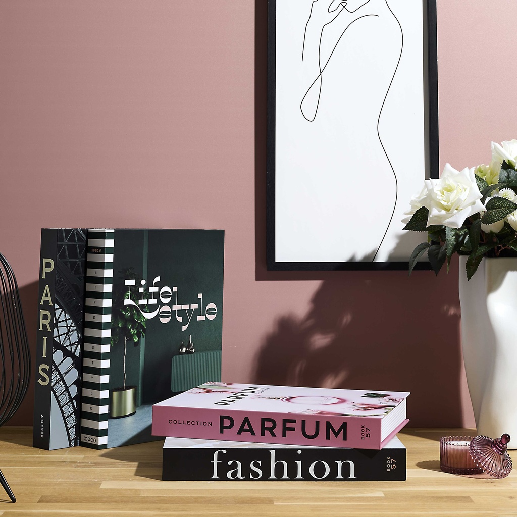 LIVRE RANGEMENT DECO PARIS LIFESTYLE 33X25CM M12