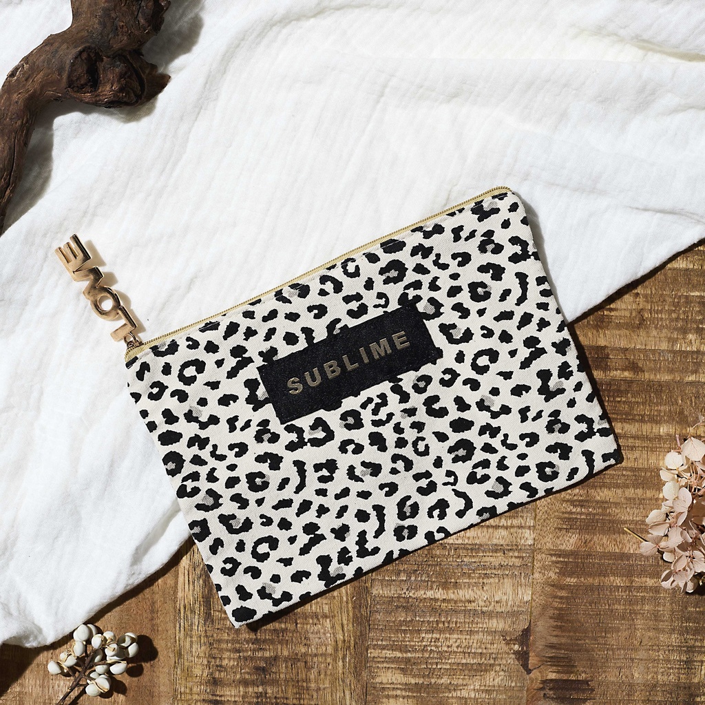 POCHETTE LEOPARD POUR ELLE M12