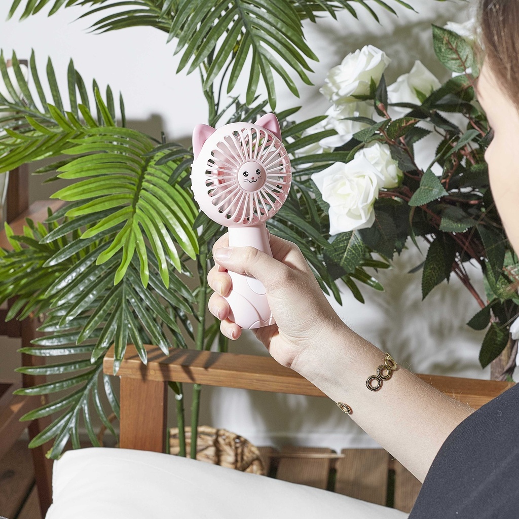VENTILATEUR ANIMAUX KAWAII A PILES M16