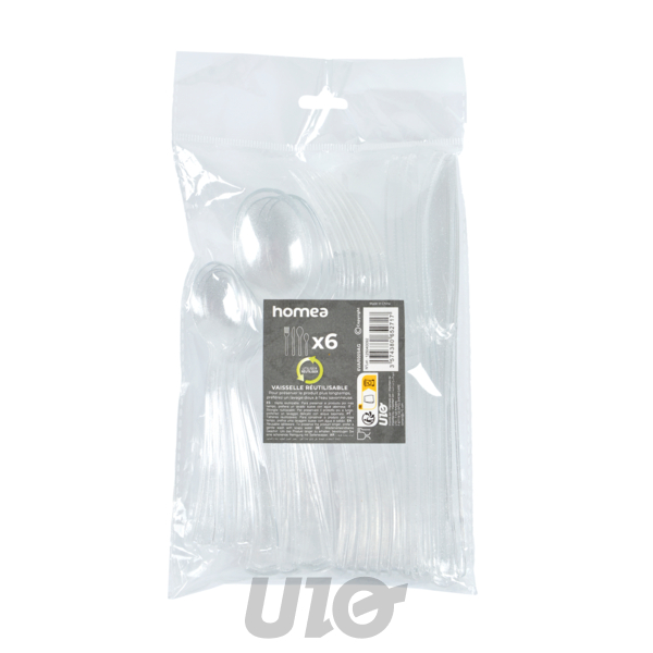 MENAGERE 6 FOURCHETTES + 6 COUTEAUX + 6 CUILLERES + 6 PETITES CUILLERES ARGENT