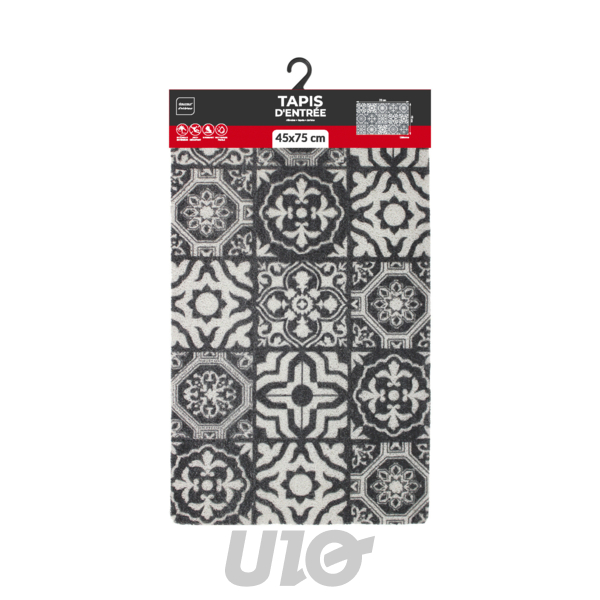 TAPIS RECTANGLE 45 x 75 CM PVC LISBONNE