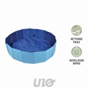 PISCINE PLIABLE POUR CHIEN D.120*H.30CM BLEU