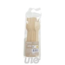SET DE 12 FOURCHETTES EN BOIS H16CM