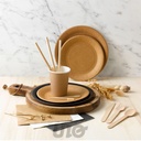 SET DE 12 FOURCHETTES EN BOIS H16CM
