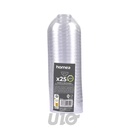 SET DE 25 VERRINES EN PLASTIQUE REUTILISABLE  BOL 50ML TRANSPARENT