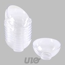 SET DE 25 VERRINES EN PLASTIQUE REUTILISABLE  BOL 50ML TRANSPARENT