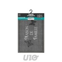 TAPIS RECTANGLE 40 x 60 CM BOUCLETTE IMPRIMEE FAMILIA