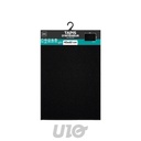TAPIS RECTANGLE 40 x 60 CM BOUCLETTE UNIE PRIMOBIS NOIR
