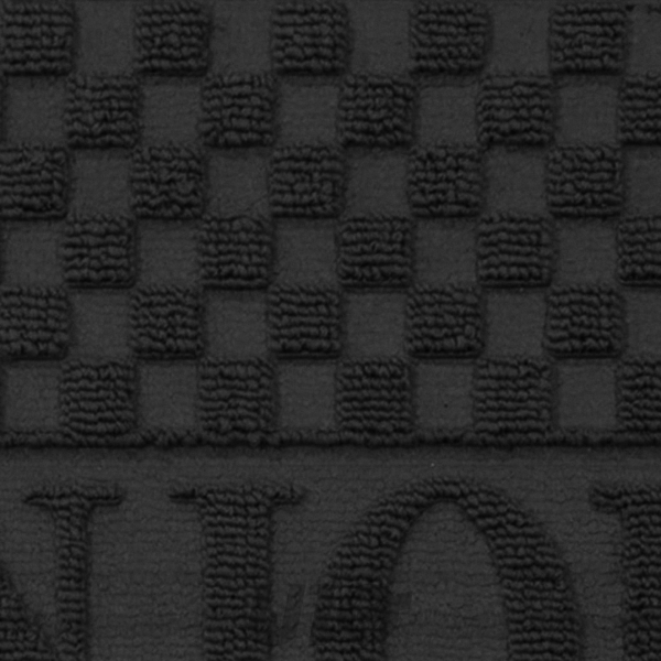 TAPIS RECTANGLE 45 x 75 CM CAOUTCHOUC RELIEF BONJOUR NOIR