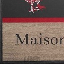 TAPIS RECTANGLE 50 x 120 CM BOUCLETTE IMPRIMEE MAISON DE CAMPAGNE