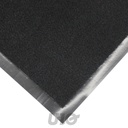 TAPIS RECTANGLE 80 x 120 CM ANTI-POUSSIERE UNI TELIO NOIR