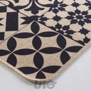 TAPIS RECTANGLE 45 x 120 CM TISSE IMPRIME BIZANCIA NATUREL